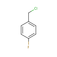 Benzene, 1-(chloromethyl)-4-fluoro- formula graphical representation