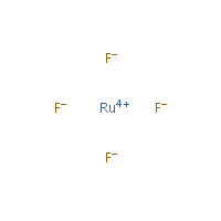 Ruthenium pentafluoride formula graphical representation