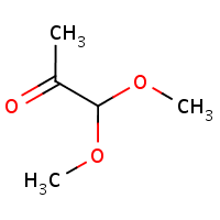 Methylglyoxal dimethyl acetal formula graphical representation