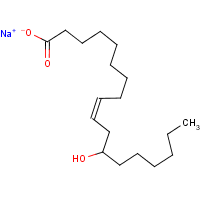 Sodium ricinoleate formula graphical representation