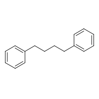 1,4-Diphenylbutane formula graphical representation