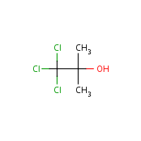 Trichloro-2-methylpropan-2-ol formula graphical representation