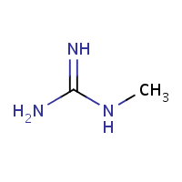 Methylguanidine formula graphical representation