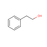 Phenylethyl alcohol formula graphical representation