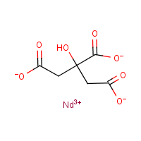 Neodymium citrate formula graphical representation