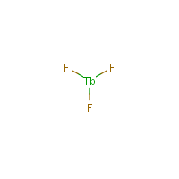Terbium fluoride formula graphical representation