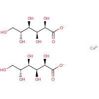 Calcium gluconate formula graphical representation