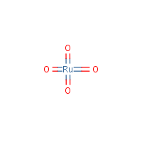 Ruthenium tetroxide formula graphical representation