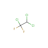 1,1-Difluoro-1,2,2-trichloroethane formula graphical representation
