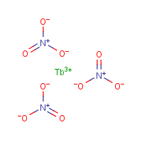 Terbium(III) nitrate formula graphical representation