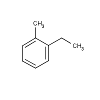 1-Ethyl-2-methylbenzene formula graphical representation