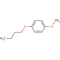 Benzene, 1-butoxy-4-methoxy- formula graphical representation