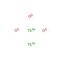 Terbium oxide formula graphical representation