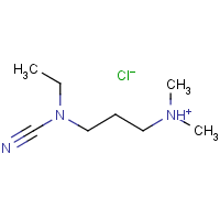 1,3-Propanediamine, N'-(ethylcarbonimidoyl)-N,N-dimethyl-, monohydrochloride formula graphical representation