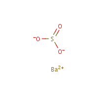 Barium sulfite formula graphical representation