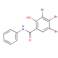 3,4,5-Tribromosalicylanilide formula graphical representation