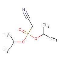 Diisopropyl cyanomethylphosphonate formula graphical representation