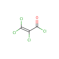 Trichloroacryloyl chloride formula graphical representation