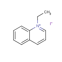 1-Ethylquinolinium iodide formula graphical representation