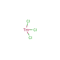 Thulium chloride formula graphical representation