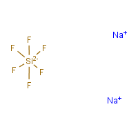 Sodium hexafluorosilicate formula graphical representation