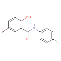 Bromochlorosalicylanilide formula graphical representation