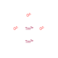 Thulium oxide formula graphical representation