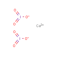 Calcium iodate formula graphical representation