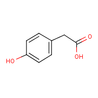 4-Hydroxyphenylacetic acid formula graphical representation