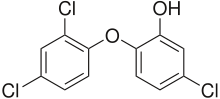 Triclosan formula graphical representation