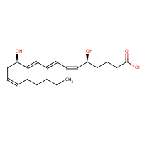 Leukotriene B4 formula graphical representation