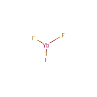 Ytterbium fluoride formula graphical representation