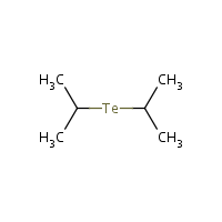 Diisopropyl telluride formula graphical representation