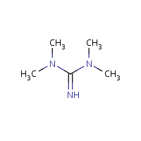 1,1,3,3-Tetramethylguanidine formula graphical representation