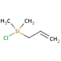 Allylchlorodimethylsilane formula graphical representation
