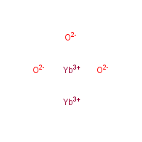 Ytterbium oxide formula graphical representation
