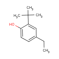 2-t-Butyl-4-ethylphenol formula graphical representation