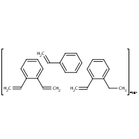 Benzene, diethenyl-, polymer with ethenylbenzene and ethenylethylbenzene, sulfonated formula graphical representation