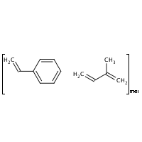 Benzene, ethenyl-, polymer with 2-methyl-1,3-butadiene, hydrogenated formula graphical representation
