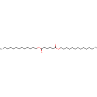 Hexanedioic acid, ditridecyl ester formula graphical representation