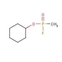 Cyclohexyl sarin formula graphical representation