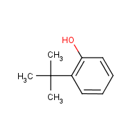 2-tert-Butylphenol formula graphical representation