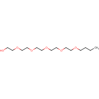 Pentaethylene glycol butyl ether formula graphical representation
