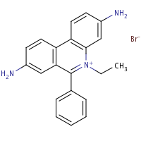 Homidium bromide formula graphical representation