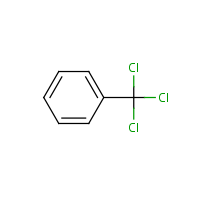 Trichlorotoluene formula graphical representation