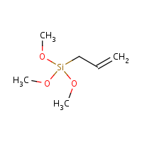 Allyltrimethoxysilane formula graphical representation