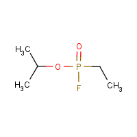 Ethylphosphonofluoridic acid isopropyl ester formula graphical representation