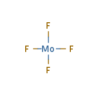 Molybdenum tetrafluoride formula graphical representation