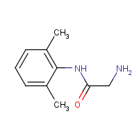 Glycinexylidide formula graphical representation
