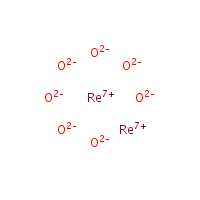 Rhenium sesquioxide formula graphical representation